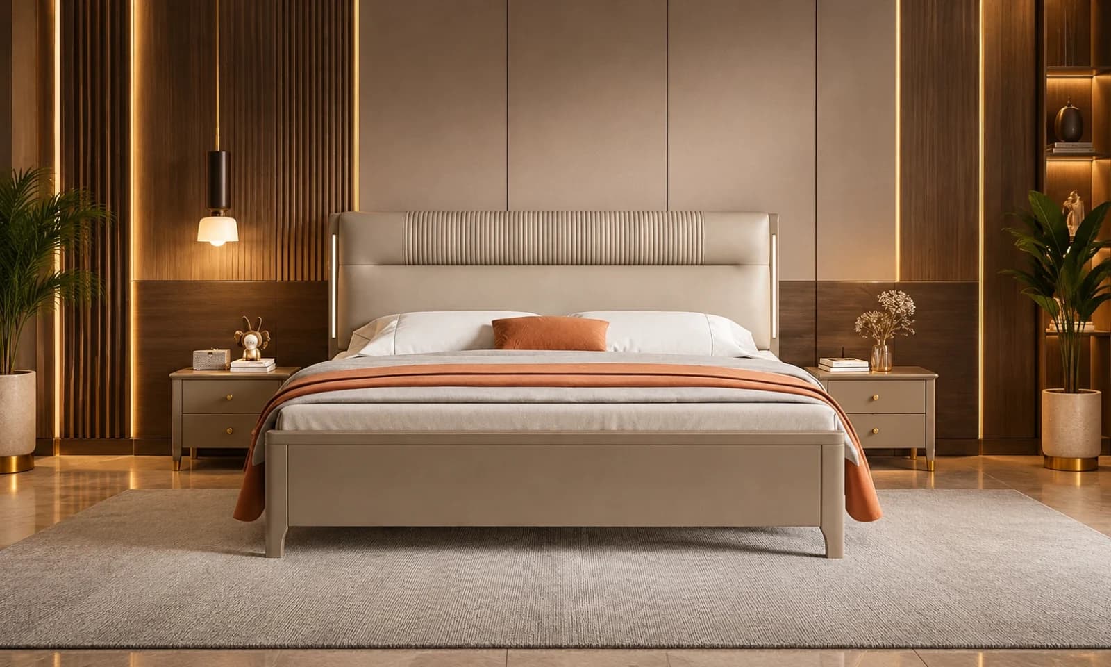 Misty Grey Bed